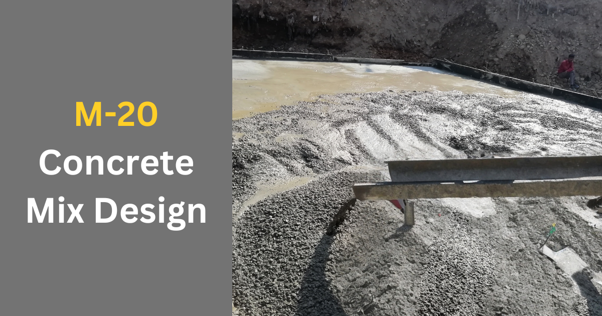 M20 Grade Concrete Mix design
