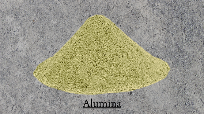 Alumina in cement