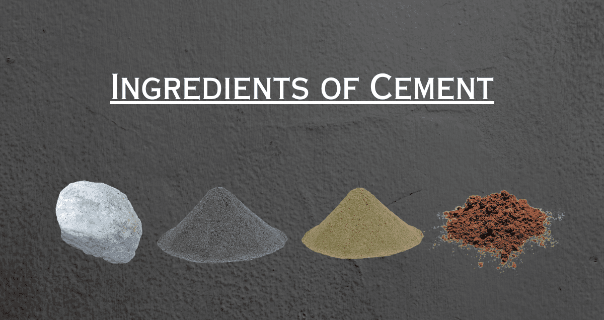 ingredients of cement